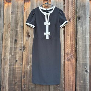 Shelby & Palmer Black and White Mini Dress - Size 12